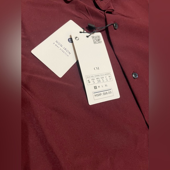 Cactus Man - Ricky Singh - Mens Maroon Button Down - Small - Picture 5 of 5